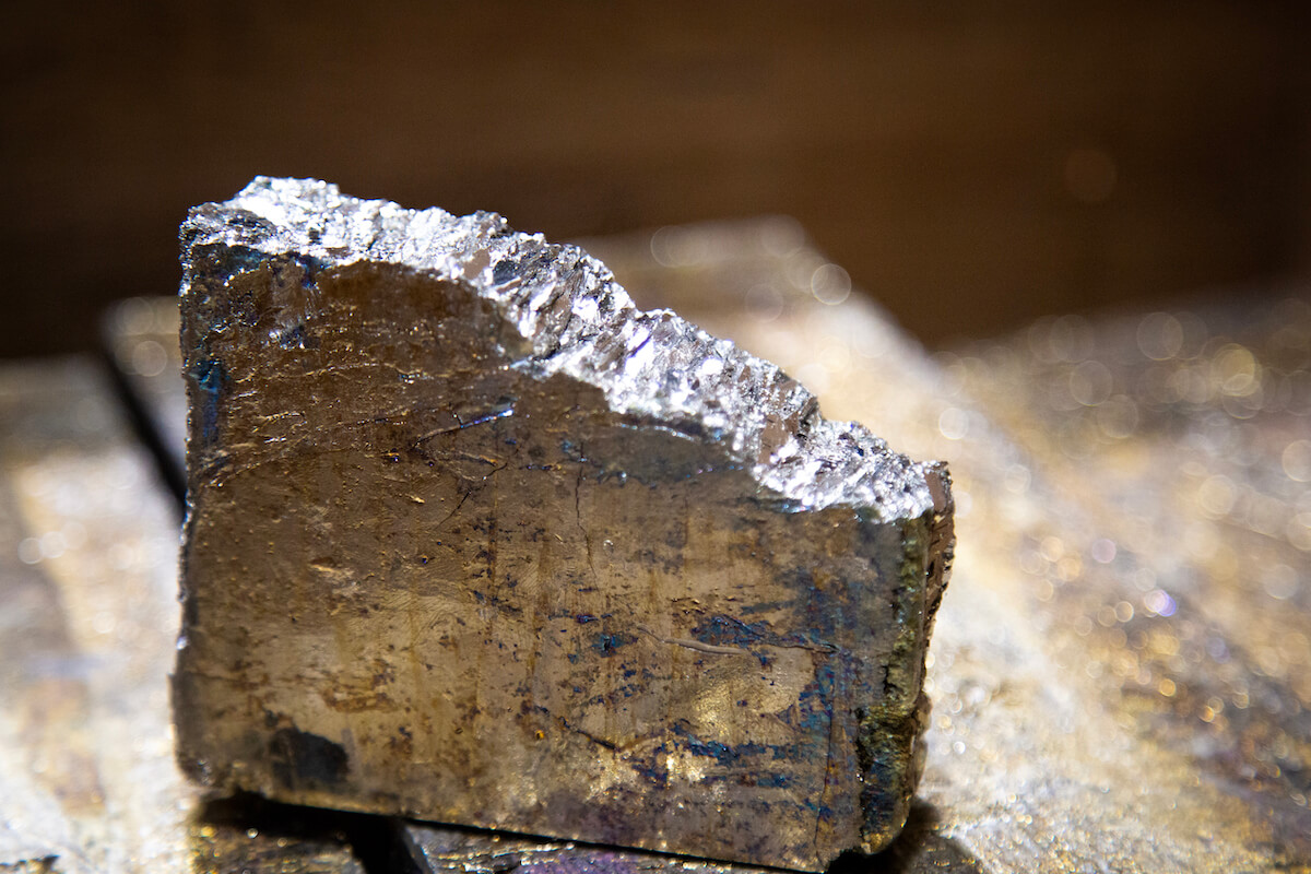 A sample of bismuth at the BiSN Houston facility